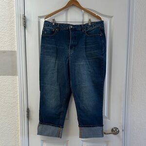 Frye Dark Blue Cropped Ankle Jeans